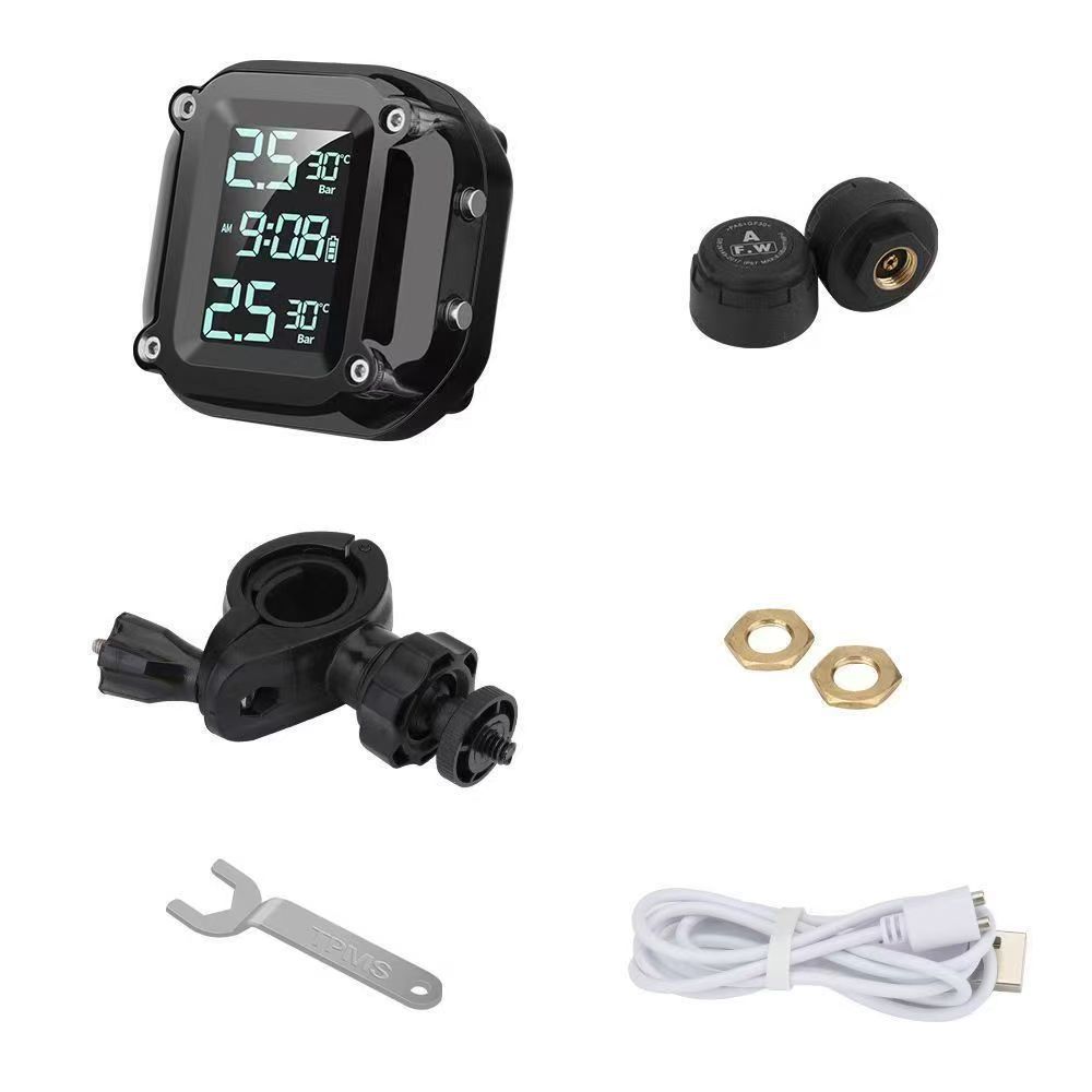 Motorcycle Tire Pressure Monitor Machine Motorcycle Wireless High Precision Tire Pressure Monitoring System
