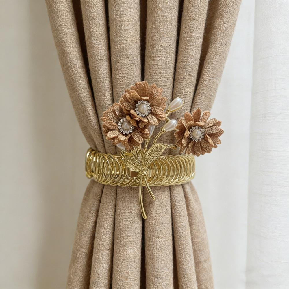 Beautifully Curtain Tiebacks Adjustable Automatic Tightening Clips  Window Treatment Style 7
