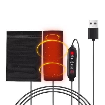 Heated Motorcycle Handlebar Grips USB-Powered 3-Temp Wrap Adjustment 10 Second Quick Preheating Warm Vehicle Heating Grips Pad