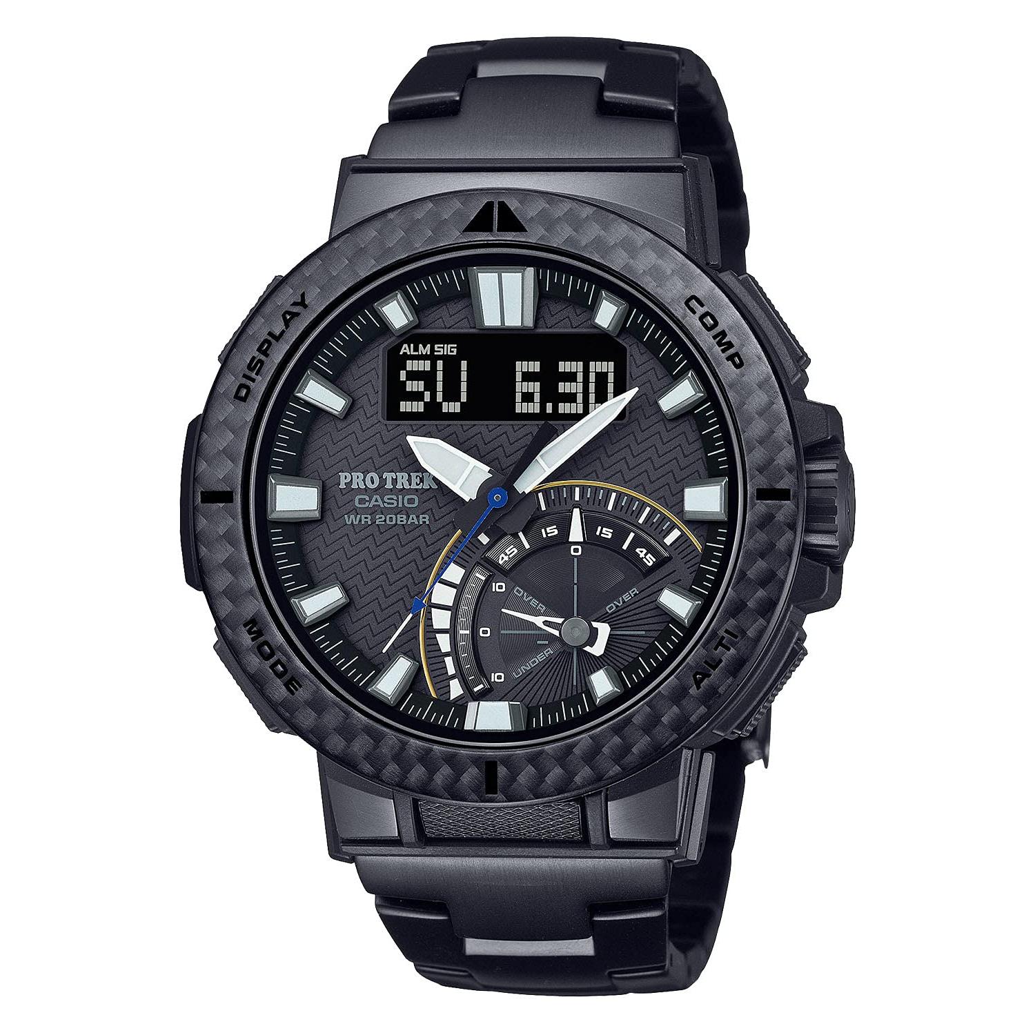 

Casio Pro Trek Angler Line PRW-73XT-1JF Men s Black Solar Radio Wave Watch - Official Japan Model