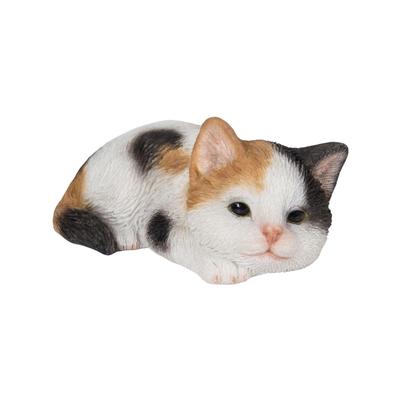 Ubia Prone Calico Cat 8.2 X 5.2 X 3.8 Cm Doll Figurine Ornament Animal Garden Decoration Cat H18408-21