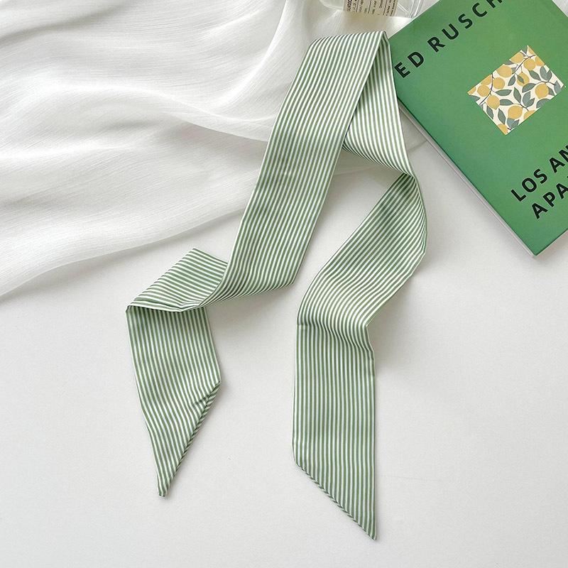 Long silk scarf, high-end new versatile hair tie streamer, atmosphere ribbon, spring and summer decorative scarf, tied bag streamer
