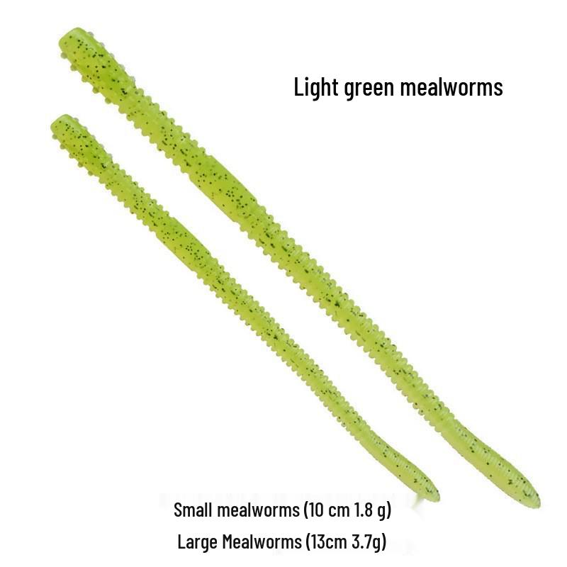Jin Dünne Nudelwurm Bionische Weiche Texas Rig Simulation Barschköder