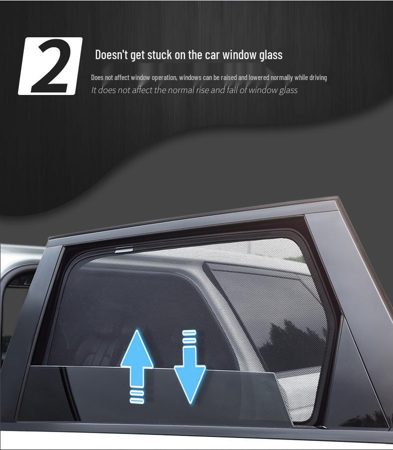 Hozon Neta V Magnetic Sunshade: Mosquito-Proof, Heat-Insulating Car Window Mesh