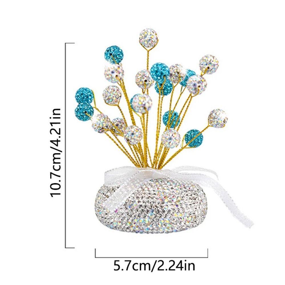 Self-adhesive Sticker Car Mounted Bling Vase Bling Design Full Star Dashboard Decoration  Women's