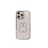 Transparent Mobile Phone Case For Iphone16Promax Rhinestone Rabbit Apple 15 Light Luxury Women'S 17 Case