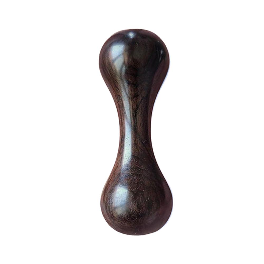 Houten Halter Vingertop Draaispeeltje Stille Hand Fidget Gadget Glad Tactiel Ontspanningsaccessoire voor Kantoor Angstverlichting Zak black