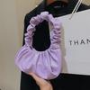 Korean One-Shoulder Pleated Dumpling Tote Bag