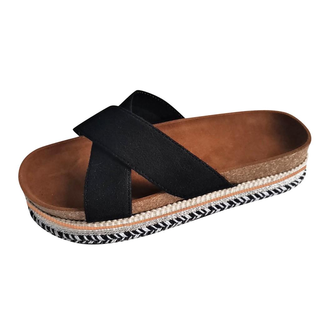 Cross Strap Slippers Outdoor Shoes 