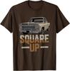 Square-Up Squarebody Pickup Truck Vintage Vehicle 4x4 T-Shirt