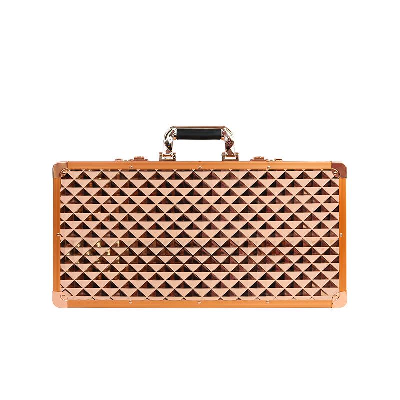 Large Capacity Aluminum Alloy Hairdressing Tool Box and Beauty Makeup Case