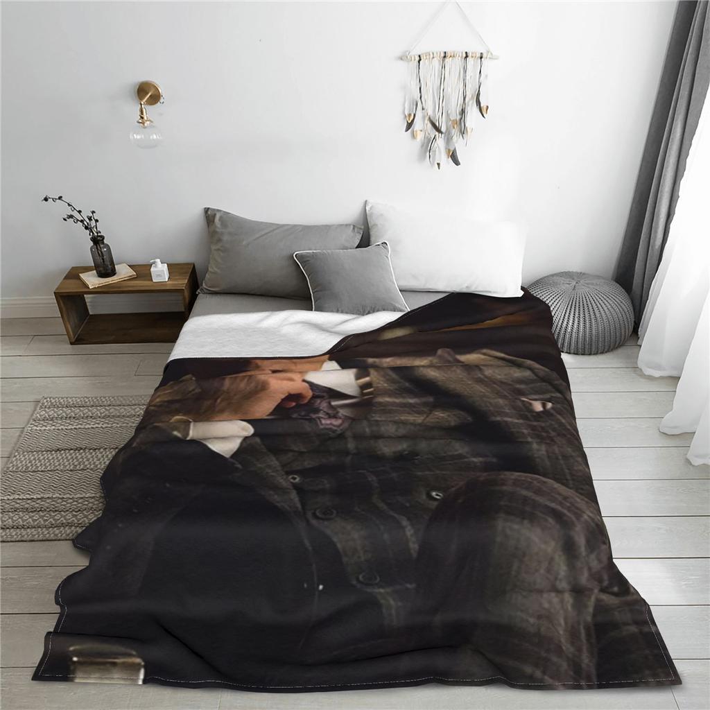 Mads Mikkelsen Hannibal Lecter (Hannibal TV) Blankets Portable Flannel Sofa Throw Blanket Couch Outdoor Throws Bedspread Quilt