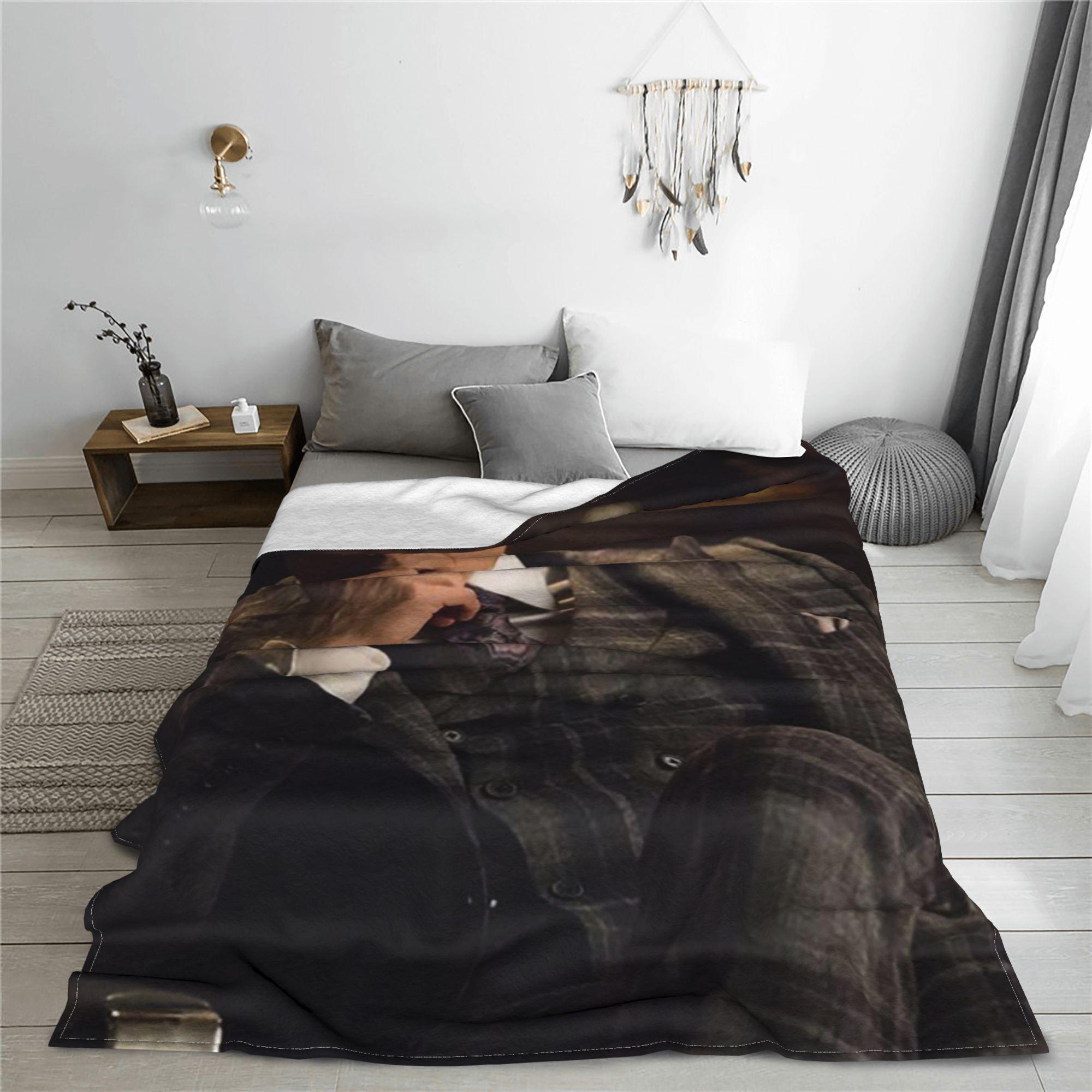 Monika Chen Unisex Mads Mikkelsen Hannibal Lecter (Hannibal Tv) Blankets Portable Flannel Sofa Throw Blanket Couch Outdoor Throws Bedspread Quilt