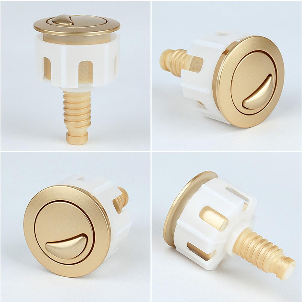 Sleek Gold Toilet Flush Button with Ergonomic Design and Functionality