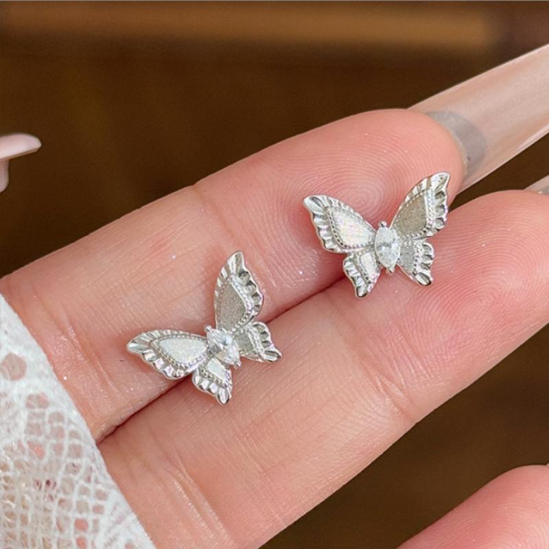 Colorful Handcrafted Butterfly Stud Earrings Are Stylish and Simple in Design, Lightweight and Cute for Everyday Wear