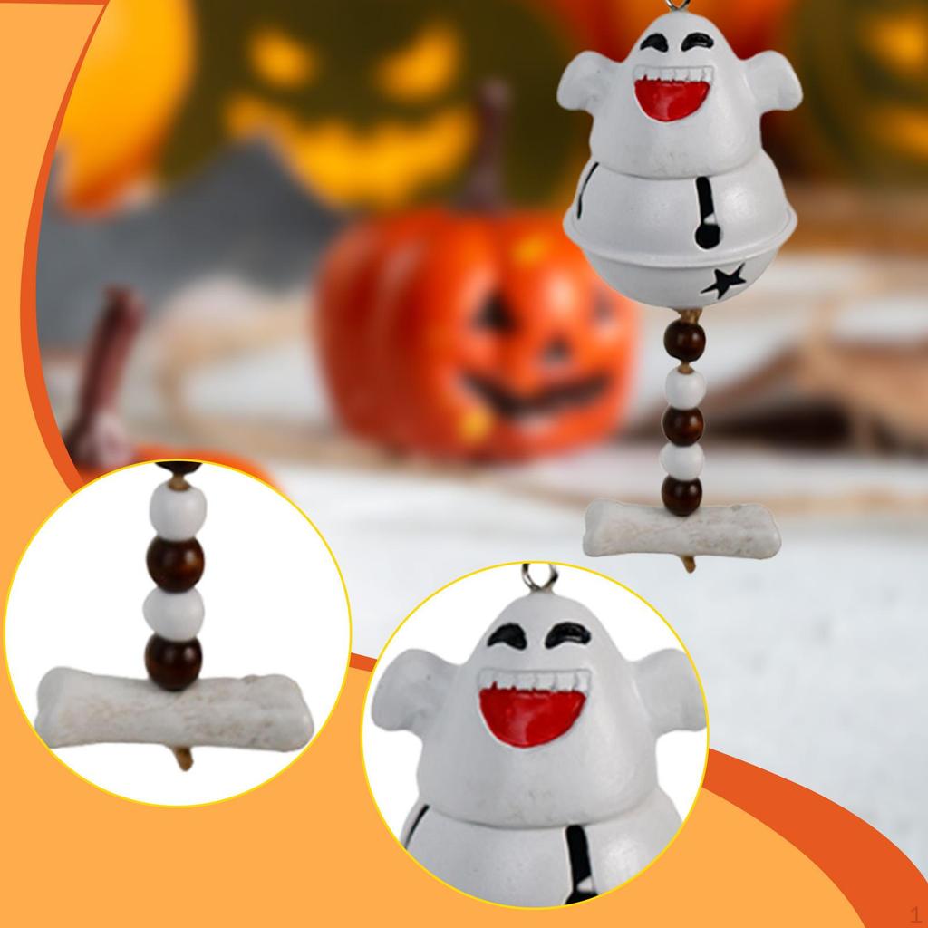 Bell Wind Chime Halloween Decoration Cute Windchime Pendant Hanging Ornament for Front
