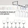 27/35cm Under Cabinet Stemware Holder 1/2/3 Row Hanging Cup Holder Home Storage