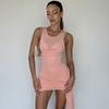 Spring New Women's Fashion Sexy Personality Round Neck Sleeveless Temperament Slim Hip Dress