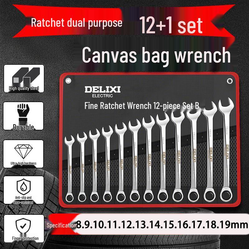 Maul- und Ringschlüssel-Kombinationssatz – Kompakt und vollständig