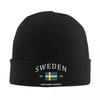 Custom Sweden Flag Bonnet Hat Hip Hop Knit Hats Unisex Women Unisex Swedish Pride Patriotic Winter Warm Skullies Beanies Caps