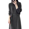 NONELECEDOLE Knit Sweater Long Crew Solid Cold Plus Sizes Casual Perfect for Winter Women's Dress, Sleeves, Neck, Color, Elegant, Weather, Flattering,