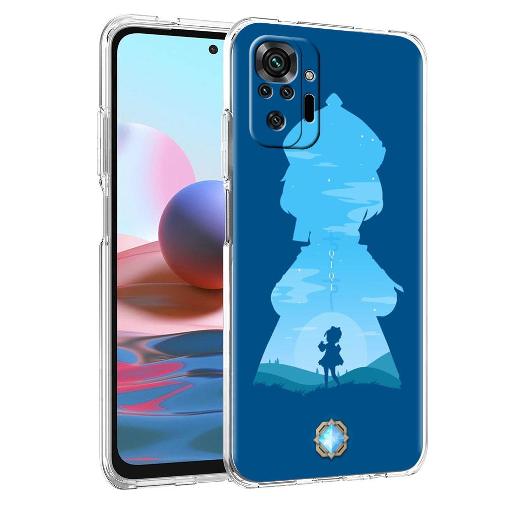 

Мягкий прозрачный чехол для Xiaomi Redmi Note 10 9 8 Pro 9S 10S 8T 9A 9C K40 7 9T 8A Ударопрочный силиконовый чехол для телефона Игра Genshin Impact Redmi K40