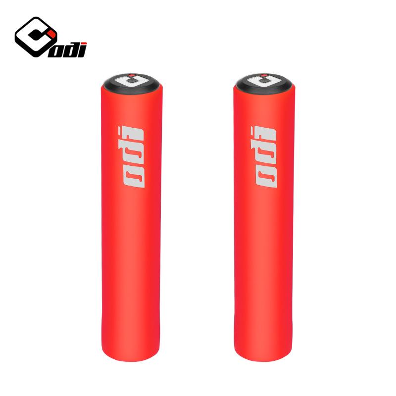 

ODI Shockproof Silicone Mountain Bike Grips - Non-Slip, Colored Handlebar Covers for Off-Road and Folding Bikes Official Boxed