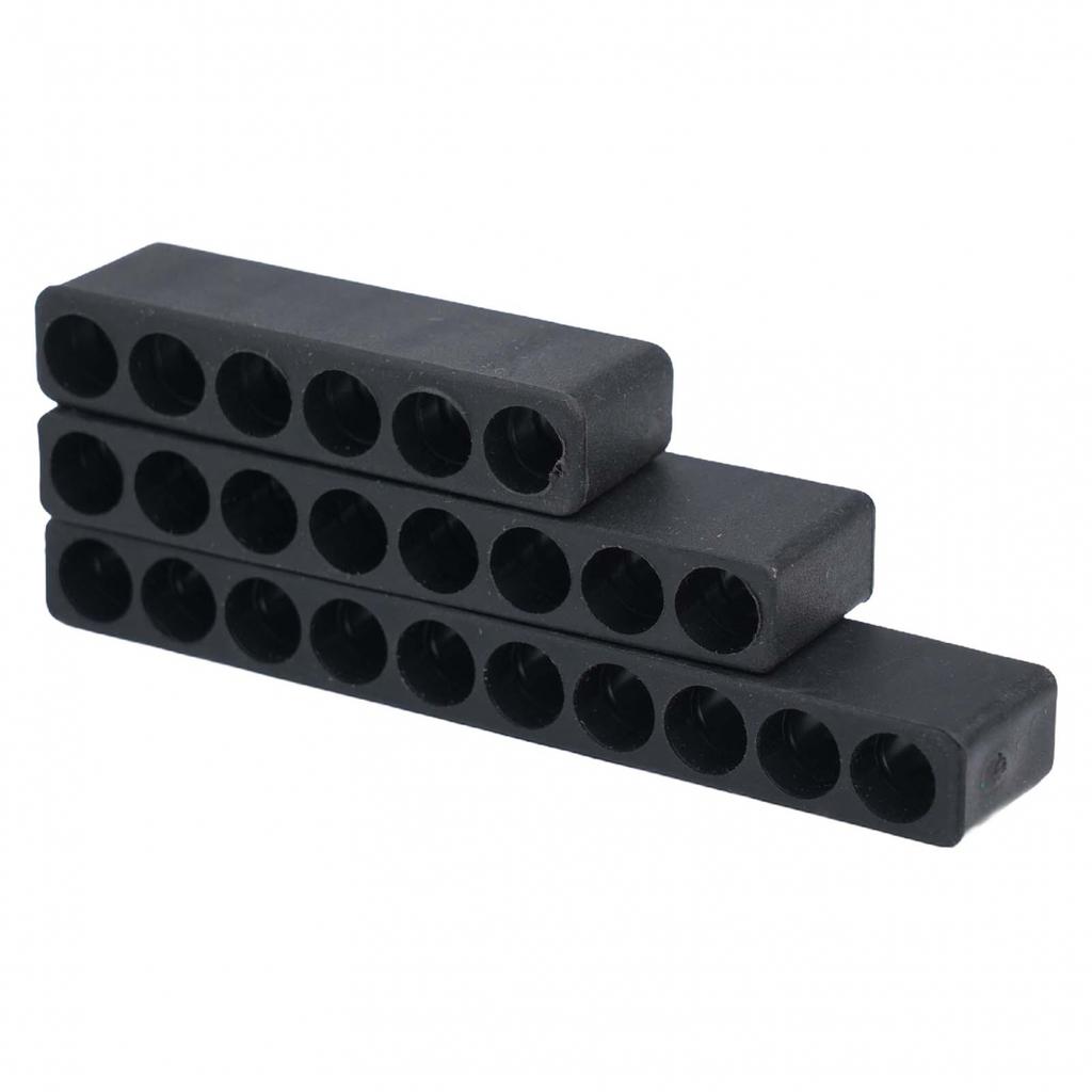 Secure Hex Shank Bit Storage Case 3 Pack Holder Efficient Organization