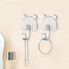 1~4PCS Storage Hook Super Adhesion Seamless And Traceless Fashionable Essential Easy To Use Highly Rated Cartoon Wall Hook
