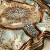 Luxusmarke Quadratischer Seidenschal Frauen Haarband Design Bedruckte kleine Satinschals Foulard Halstuch Weibliche Stirnbänder Bandana