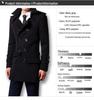 Men's Double-Breasted Wool Coat, Casual Autumn/Winter Windbreaker, Andy Lau Style