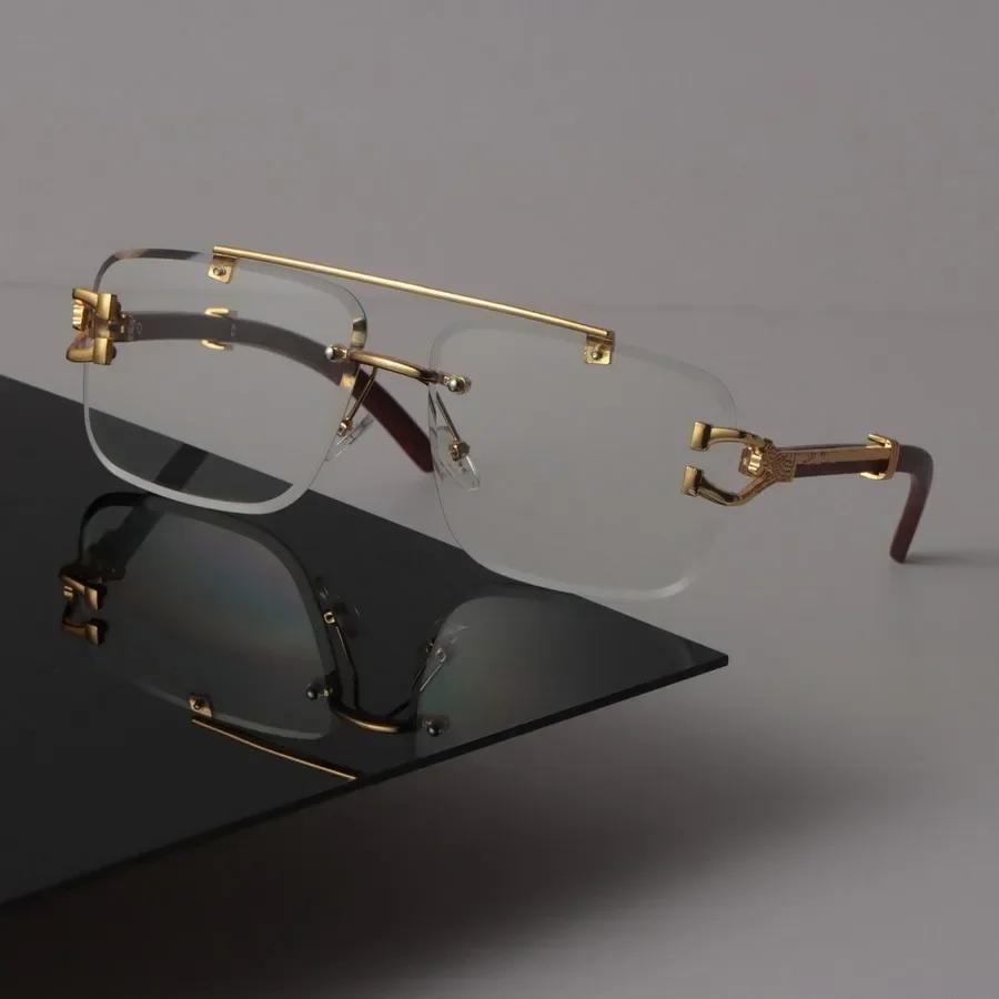 Minimalistischer Luxus Transparente Brille Cooles Quadratisches Gestell Brille Damen Herren Cooles Klares Glas Gestell Brille Oculos