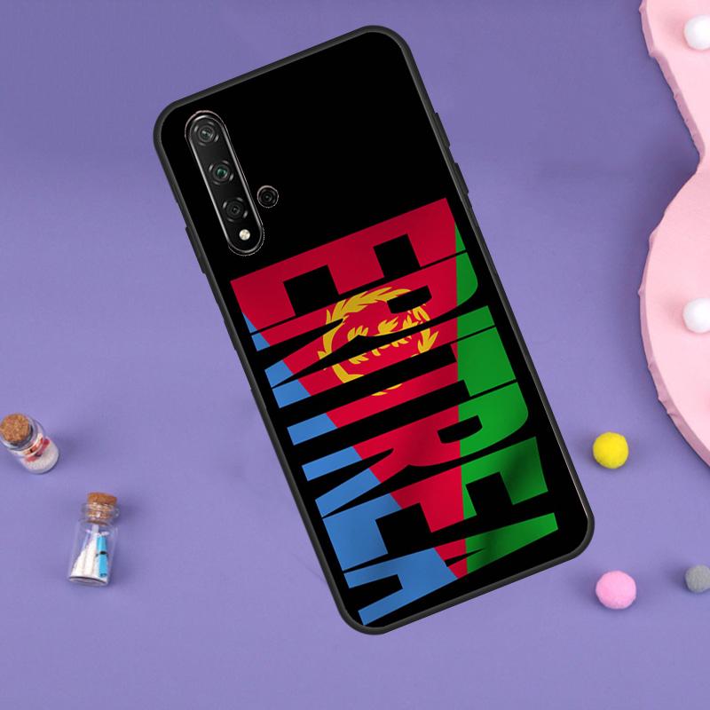 Eritrea Flagge Fall Für Huawei Nova Y70 Y60 Y61 Y90 Y91 5T 9 10 SE 3i 8i 11i 11 Pro P20 P40 P30 Lite Abdeckung