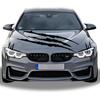 1 Full Set Monster Claw Sticker For Car Hood Decal 1 Set, Car Decals Claw Mark Stickers To Cover Hood Headlights Scratches, Modified