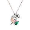 Wish Gold White Gold Egg Emerald Rose Gold Dragonfly Necklace Fashion Design Sense Jewelry