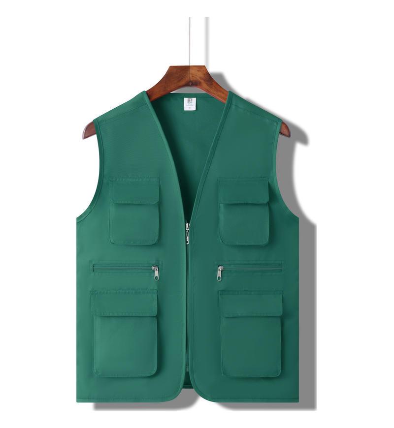 Maßgeschneiderte Outdoor-West für Freiwillige mit mehreren Taschen und Logoaufdruck für das Gemeinwohl und Veranstaltungen