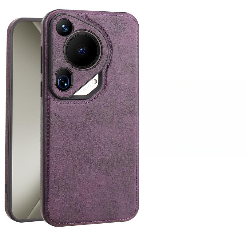 Suitable for Huawei Pura70ultra Mobile Phone Case Leather P70 Full Coverage 70pro + Business Men's Anti-fall Leather Case