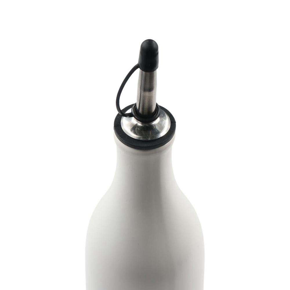 Large Capacity Opaque Oil Cruet Empty Vinegar Container Unique No-drip Pourer Liquids