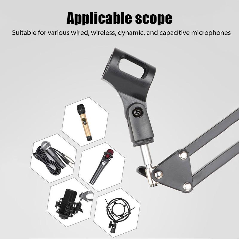 Flexible Desktop Microphone Hanging Adjustable Boom Scissor Arm Stand for Podcast Streaming Youtube Mike Holder Professional