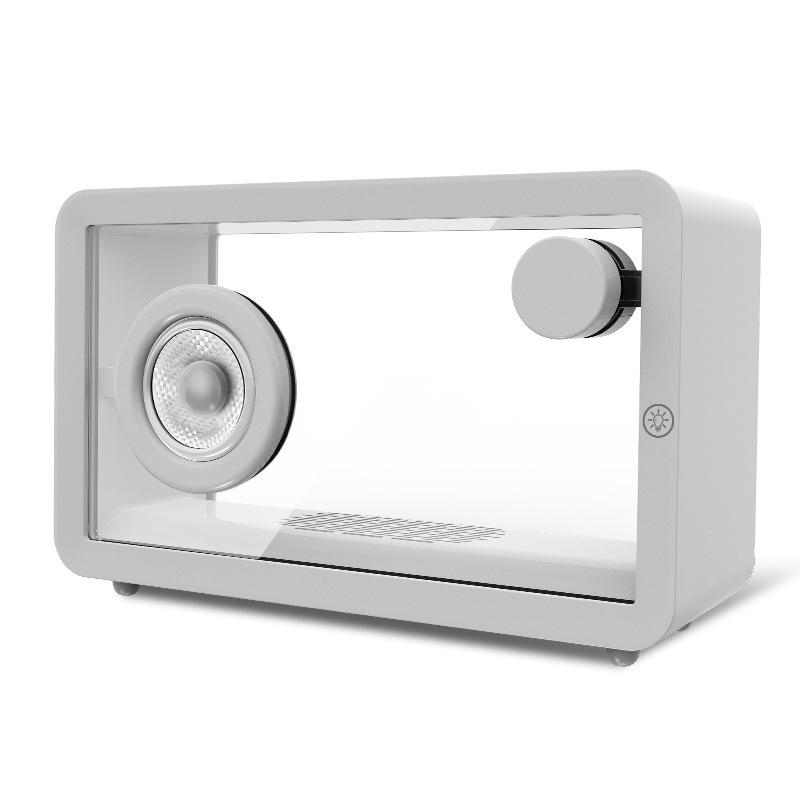 

Простой прозрачный Bluetooth-аудио с атмосферной подсветкой Портативный динамик Красочный креативный аудио-подарок белый