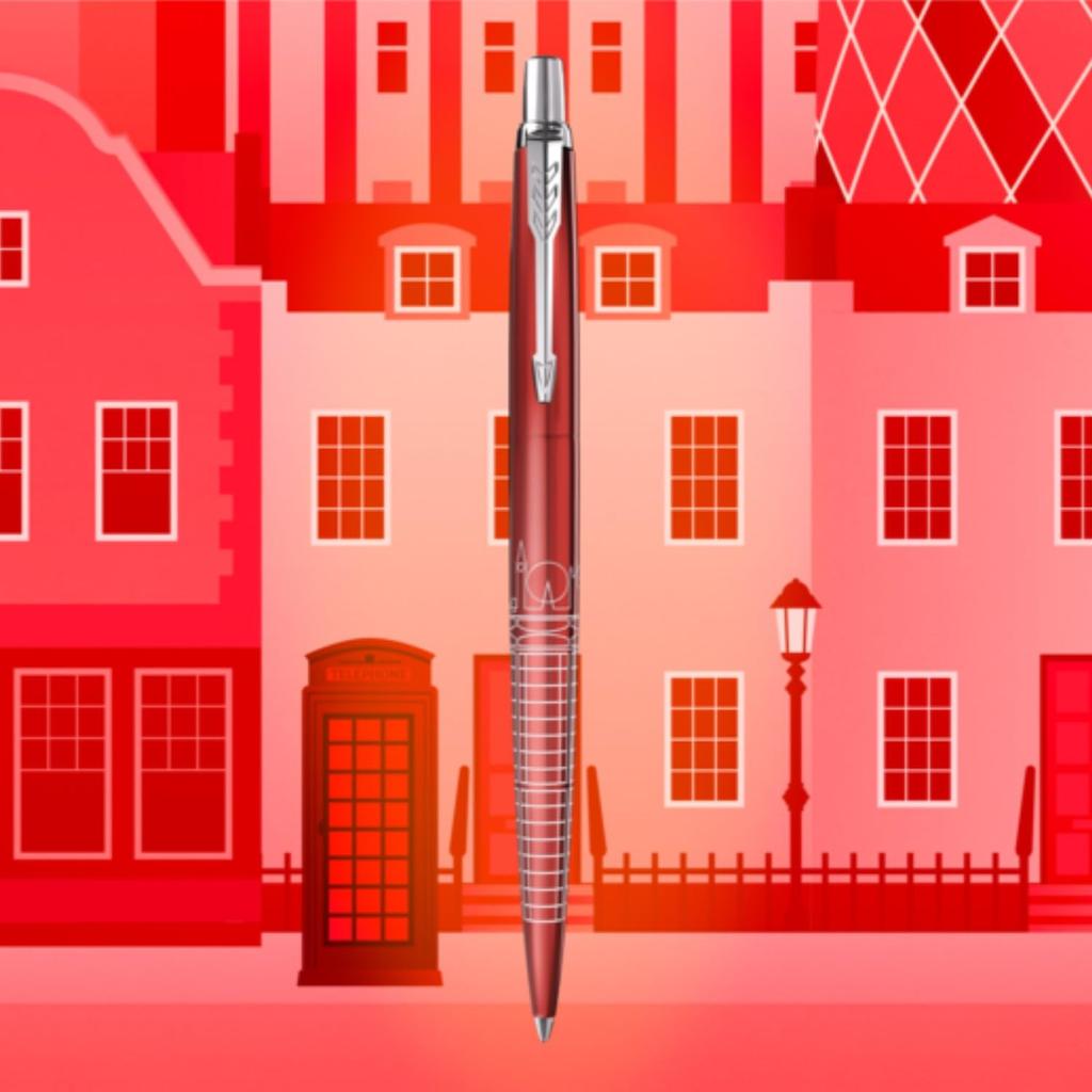 PARKER Jotter Red CT Special Edition Ballpoint Medium Gift Luxury 2221608 Pen, Nib, Oil-Based, Boxed, Gift,
