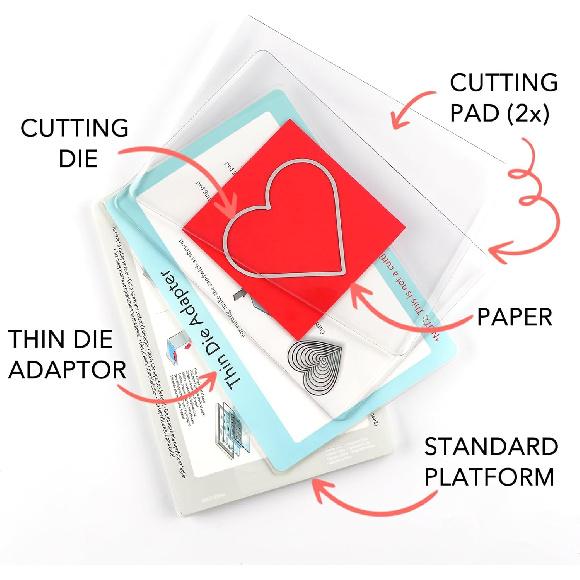 

CYFUN DESIGN 2 Pieces 9x6inch Standard Adapter Pad for Sizz Big Shot Machine, Thin Die Adapter for Die Cutting Machine Cutting Pads Shim to Create A 1 PCS