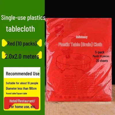 Homeglen Disposable Plastic Tablecloth