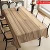 2D Flachdruck, 1 Stück Tischdecke mit Wald-Thema und Textur, Strapazierfähige Polyester-Tischdecke, Waldmuster, Perfekt für Küche, Esszimmer, Picknicks, Bu