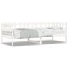 VidaXL Lit de jour Blanc 80x200 cm Bois de pin massif 840377