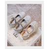 Girls' Rhinestone Sequin Crystal Princess Shoes2026Spring and Autumn Soft Sole Non-Slip Bowknot Solid Color Children's Performance Shoes