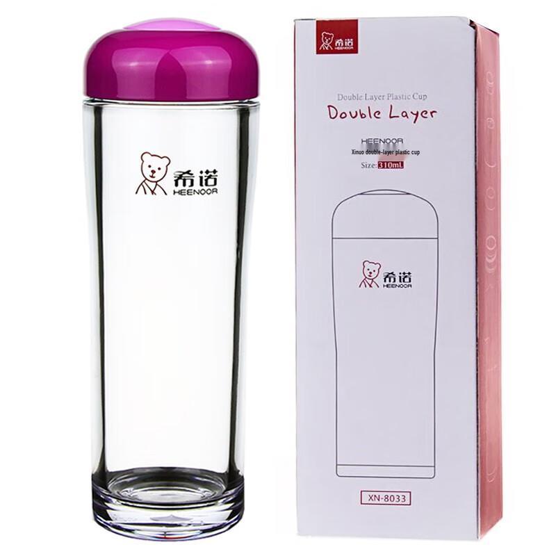 HEENOOR Portable Insulated Plastic Water Bottle