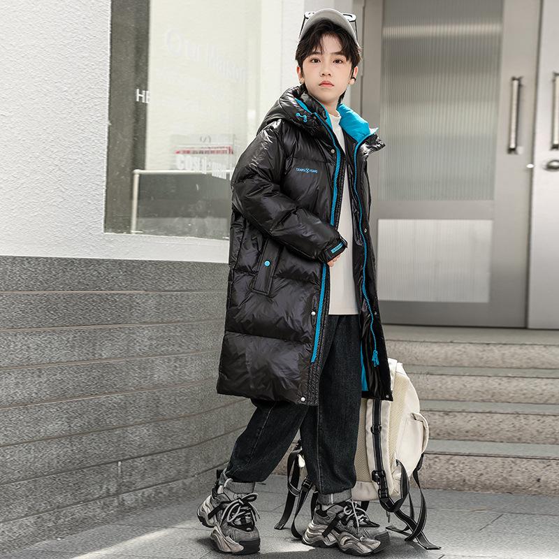 

Зимняя пуховая хлопковая куртка для мальчиков 2025 года - Для детей среднего и старшего возраста 130cm чёрный