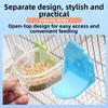 Transparent Cage Mount Bird Feeder Detachable Bird Feeding Water Box  For Parakeet Lovebird
