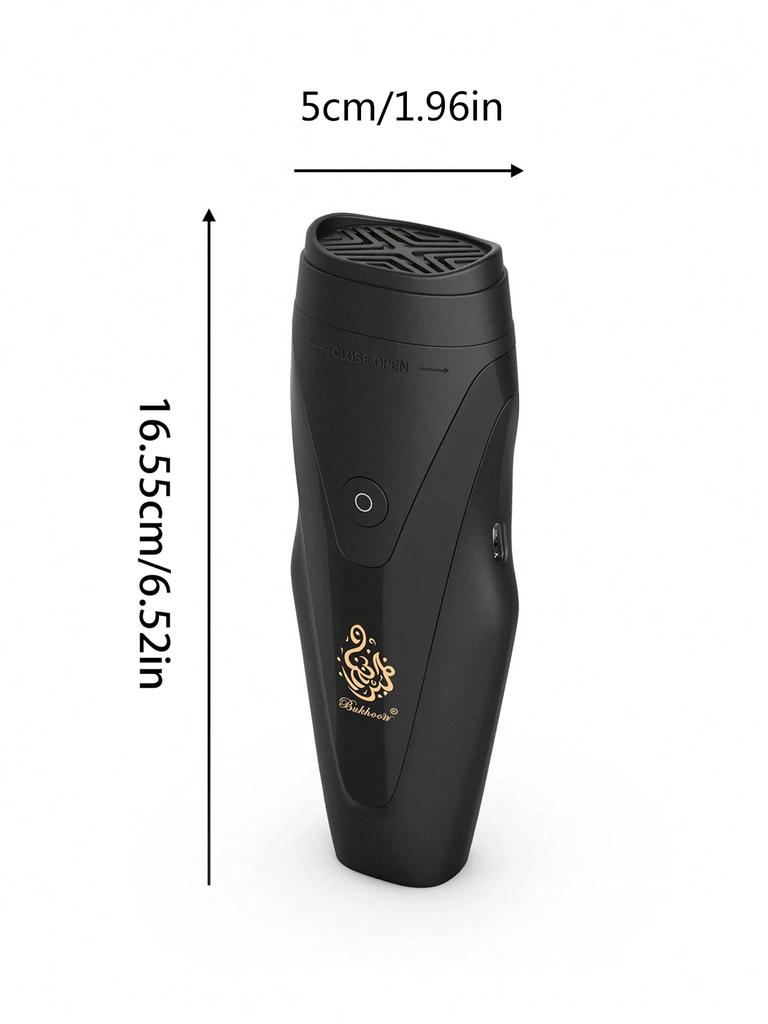 Stufa Elettronica per Aromaterapia con Testa Morbida a Pettine Portatile 2-in-1 Creativa Ricaricabile USB Incensiere Elettrico Arabo Regali di Natale